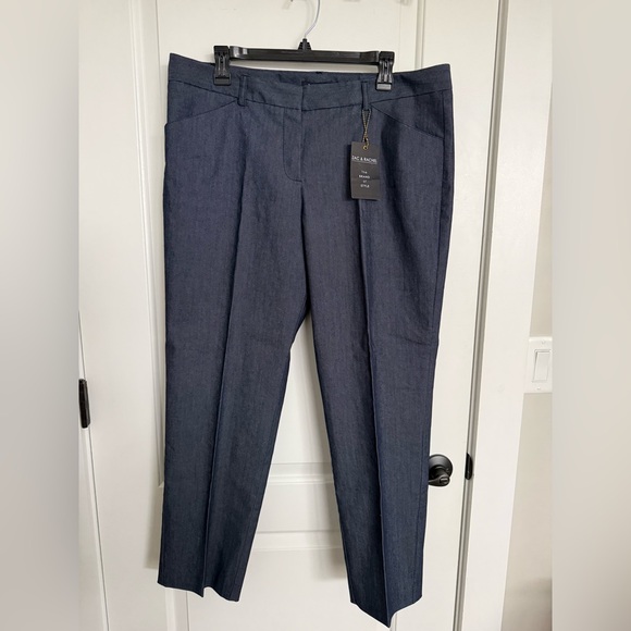 Zac & Rachel Pants - Zac & Rachel Navy Slim Ankle Pants NWT sz16